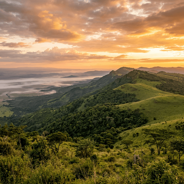 Kenyan forest landscape